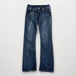 Y2K Sixty-Nine Leonamb Bootcut Jeans Women’s Sz 27 Faded Blue Skinny Denim Pants